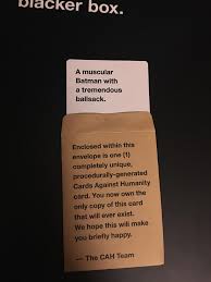 Maybe you would like to learn more about one of these? Our Random Card We Love Batman So This Was Perfect Cardsagainsthumanity