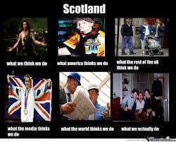 It was a great performance, but 'scotland the plucky losers' is a tune we've heard before. Scotland Memes
