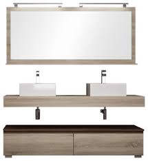 Modern sink vanities commonly feature ceramic, stone, or glass construction, giving sink vanities a sleek, distinctive look that stands out against the wooden, bathroom vanity cabinets they are set against. Slim Double Sink Bathroom Vanity Unit Contemporary Bathroom Vanity Units Sink Cabinets By Socchi Bathroom Solutions Houzz Uk