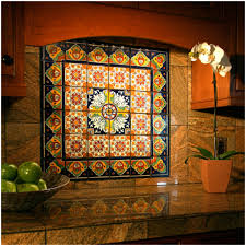 This mural design was inspired by 18th century chinoiserie wallpapers, which adorned the walls of european aristocrats. Kitchen Wall Mural With Hand Painted Mexican Decorative Tile Mexican Tile Designs