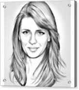 Mischa Barton Canvas Print by Greg Joens