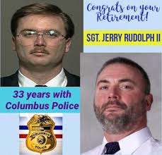 CONGRATS ON YOUR RETIREMENT SGT. RUDOLPH! 💙 After serving the citizens of  Columbus for 33 years, Sgt. Jerry Rudolph, will retire today, April 2,  2021. Sgt. Rudolph entered the Police Academy on