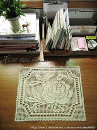 Large diamond table runner ⋆ crochet kingdom. Raccolta Di Centri A Filet Sfilo E Creo Tutorial E Schemi