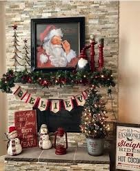 Christmas Fireplace Decorations In 2020 Christmas Mantel Decorations Diy Christmas Mantel Christmas Fireplace Decor