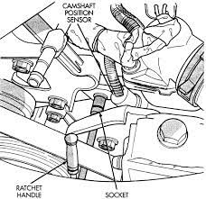 Can anybody tell me where is crankshaft sensor on voyager2.5 crd 2002 model? Dodge Caravan Chrysler Town And Country 1996 1999 Cmp Sensor Repair Guide Autozone