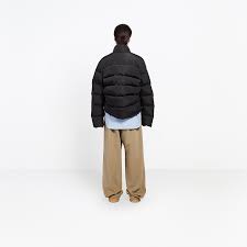 C Shape Puffer Jacket For Men Balenciaga