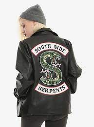 Riverdale Southside Serpents Faux Leather Jacket Hot Topic Exclusive Riverdale Shirts Leather Jackets Women Faux Leather Jackets