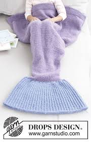 Weitere ideen zu stricken, stricken und häkeln, strickmuster. Cute Mermaid Blanket Drops Children 28 12 Kostenlose Strickanleitungen Von Drops Design
