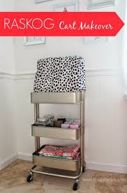 This cart is constructed of steel with epoxy coating in turquoise, and features an adjustable middle a rolling kitchen or utility cart by ikea, in the model råskog. This Kitchen Cart Is The Only Ikea Item You Really Need