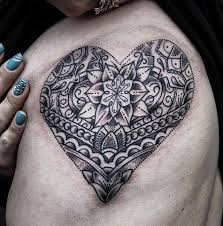 Mandala Heart Tattoos Heart Tattoo Wrist Tattoos Heart Tattoo Designs