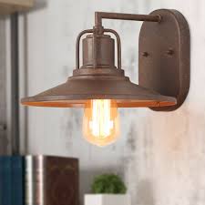 1 Light Wall Sconces Rust Wall Lamps Industrial Wall Lights Porch Bedroom Side For Sale Online
