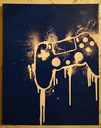 Video Gaming Custom Canvas 16x20 Wall Decor Ready To Hang Gamer Art Black Friday Man Cave Gamer Room Diy Game Art Gamer Room