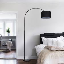 Lampadario smart tv per camera matrimoniale / shfgoo cristallo moderno led plafoniera k9 cristallo acciaio inossidabile lampadario deco. Design Moderno Lampada Da Terra Per Soggiorno O Camera Da Letto Colore Paralume Nero Emarketworld Shopping Online