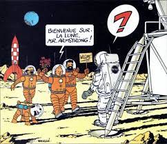 Non seulement elle permet de découvrir la première mouture de cet épisode culte mais elle apporte énormément d'informations sur le travail préparatif. Benvenuto Sulla Luna Mr Armstrong Tintin Herge Bd Tintin