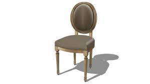 Chaise de jardin tôle ancienne style thonet vintage salon 1950 tôle perforé. Large Preview Of 3d Model Of Chaise Taupe Louis Maisons Du Monde Ref 110 695 Prix 159 00 Dining Chairs Home Decor Chair