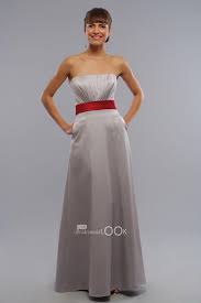 Strapless Silver Bridesmaid Dress With Red Belt Gray Bridesmaid Dresses Short Jpg 1200 180 Bridesmaid Dresses Prom Cute Wedding Dress Satin Bridesmaid Dresses