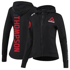 Women S Reebok Stephen Thompson Black Ufc Fight Night Walkout Hoodie Replica