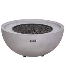 Hart concrete design's fire pits are great additions to any modern or contemporary outdoor living space. Sunbeam Outdoor Fire Pit Round 50 000 Btu 14 In X 34 5 In Concrete Grey 9463 Rona