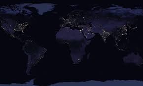 Show me a picture of the world. Earth At Night