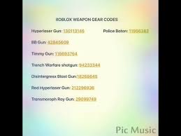See the best & latest roblox gun id codes coupon codes on iscoupon.com. Roblox Weapon Gear Codes Youtube