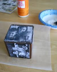 Smooth flat the image flat, and let dry. Handmade Photo Cube For Mother S Day Alpha Mom