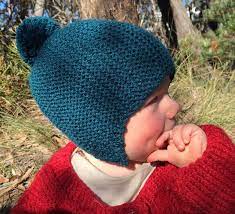 Baby Hat With Earflaps In 2020 Breien Baby Breien Baby
