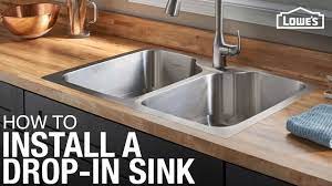 It is still heavily relied on the fixture. How To Install A Drop In Kitchen Sink Youtube