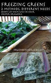 How To Freeze Greens Spinach Kale Collards Swiss Chard And More Recipe Freeze Greens Frozen Food Real Food Recipes