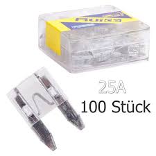100x Kfz Sicherungen Mini 25a Autosicherungen Set Auto Flachstecksicherungen Ebay In 2020 Kfz Autos Moped