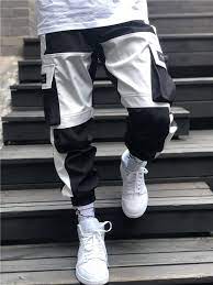 Free shipping by amazon +1. Black And White Cargo Pants Brute Impact