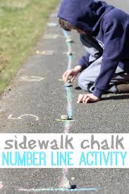 Outdoor Number Line Activity No Time For Flash Cards Number Line Activities Learning Math Number Line