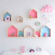 Wooden Decoration Shelf For Kids Room Girls Room Wall Decor Kids Room Wall Decor Nursery Shelves