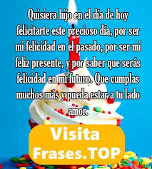 Feliz Cumpleanos Hijo Frases Mensajes Felicitaciones Mensaje De Feliz Cumpleanos Cumpleanos Hijo Frases De Feliz Cumpleanos