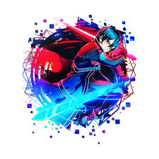 The Colorful Print Of Anime Character Kirito With Two Swords In Fighting Pose A Great Choice For Anime Manga Japan And Ja Sword Art Online Kirito Sword Art