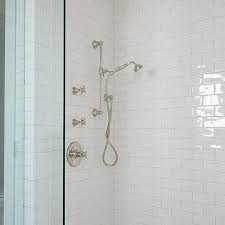 How to finish a subway tile edge. Gray Subway Tile Shower Design Ideas