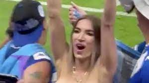 New clip of blonde flashing boobs at World Cup has fans fearing for her  safety - Daily Star