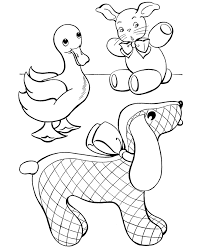 Toy Animal Coloring Page Stuffed Toy Cloth Dog Animal Coloring Pages Coloring Pages Dog Coloring Page