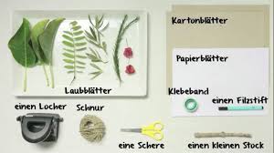 Ein herbarium oder herbar (v. Basteln Mit Kindern Kostenlose Bastelvorlage Natur Herbarium Basteln