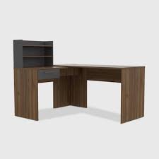 Follow these free l shaped desk plans to create this l shaped desk. Lindon L Shaped Desk Brown Rst Brands Target