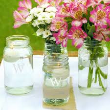 Personalized Mason Jar Vase Collection Mason Jar Centerpieces Mason Jar Vases Personalized Mason Jars