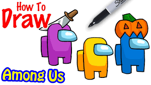 Learning videos for all ages. How To Draw Among Us Characters Youtube