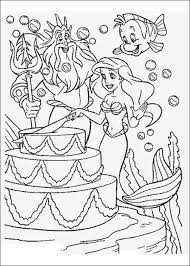Pin By Chynna Bonander On Little Mermaid Party Ariel Coloring Pages Disney Coloring Pages Happy Birthday Coloring Pages