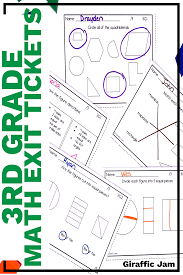3rd Grade Math Exit Tickets Geometry Exit Tickets Third Grade Math Common Core Math Exit Tickets Third Grade Common Core Math Common Core Math Standards