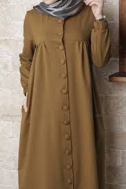 Koyu Hardal Elbise 044 1046 Allday Islami Giyim Elbise Islami Moda