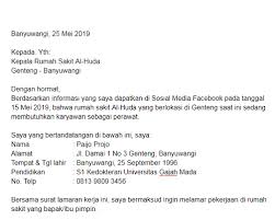 Contoh surat lamaran kerja perawat fresh graduate. Contoh Surat Lamaran Kerja Di Rumah Sakit Cara Membuat Surat Lamaran Kerja Surat Editor