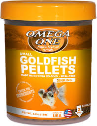 Omega One Small Sinking Goldfish Pellets Fish Food 4 2 Oz Jar Chewy Com