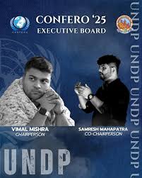 Presenting the Executive Board for UNDP at CONFERO MUN 2025. Mr. Vimal  Mishra(Chairperson): Mr. Vimal Mishra is an ambitious visionary. With a  profound passion for debates, and storytelling, and an unwavering affinity