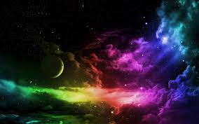So Cool Outer Space Wallpaper Rainbow Wallpaper Colorful Space