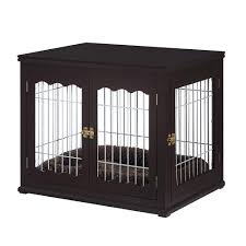 The dog house doubles as a side table, end table, or large nightstand. Unipaws Wooden Wire Dog Crate Furniture End Table Pet Kennel With Pet Bed Unipaws Official Store