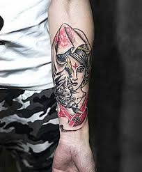 手臂艺妓加般若纹身图片 tattoos watercolor tattoo watercolor